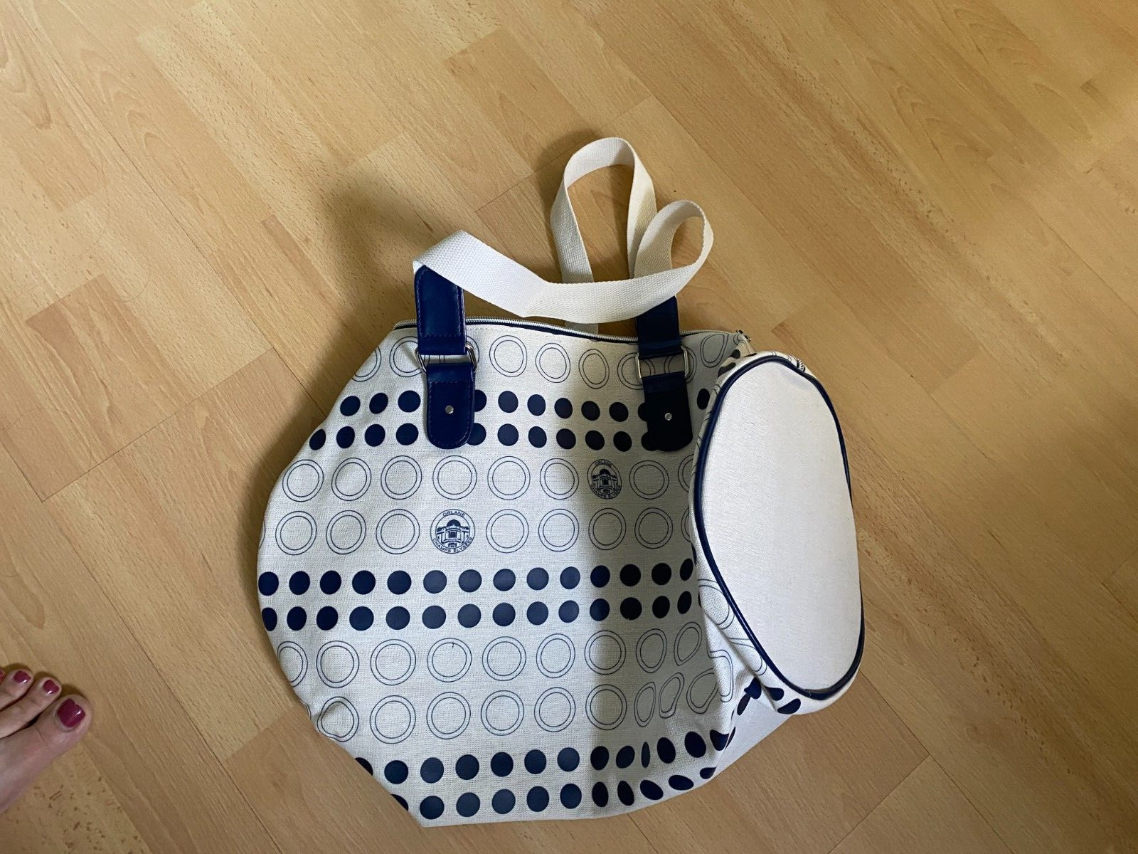 Orlane Paris Gym workout sac zippered new