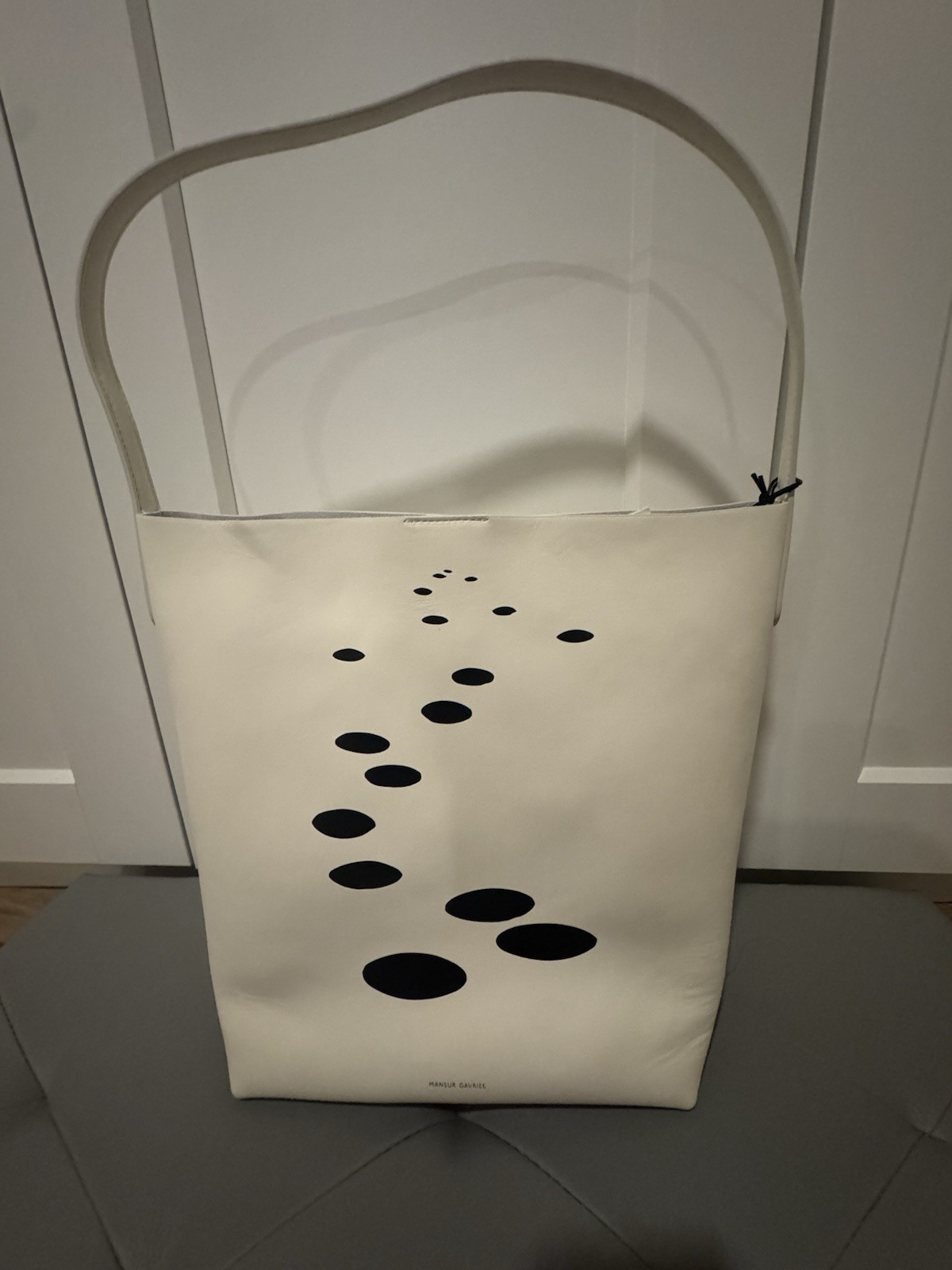 Alexander Calder Mansur Gavriel Everyday Cabas Tote Bag – Dots Jasmine NWT