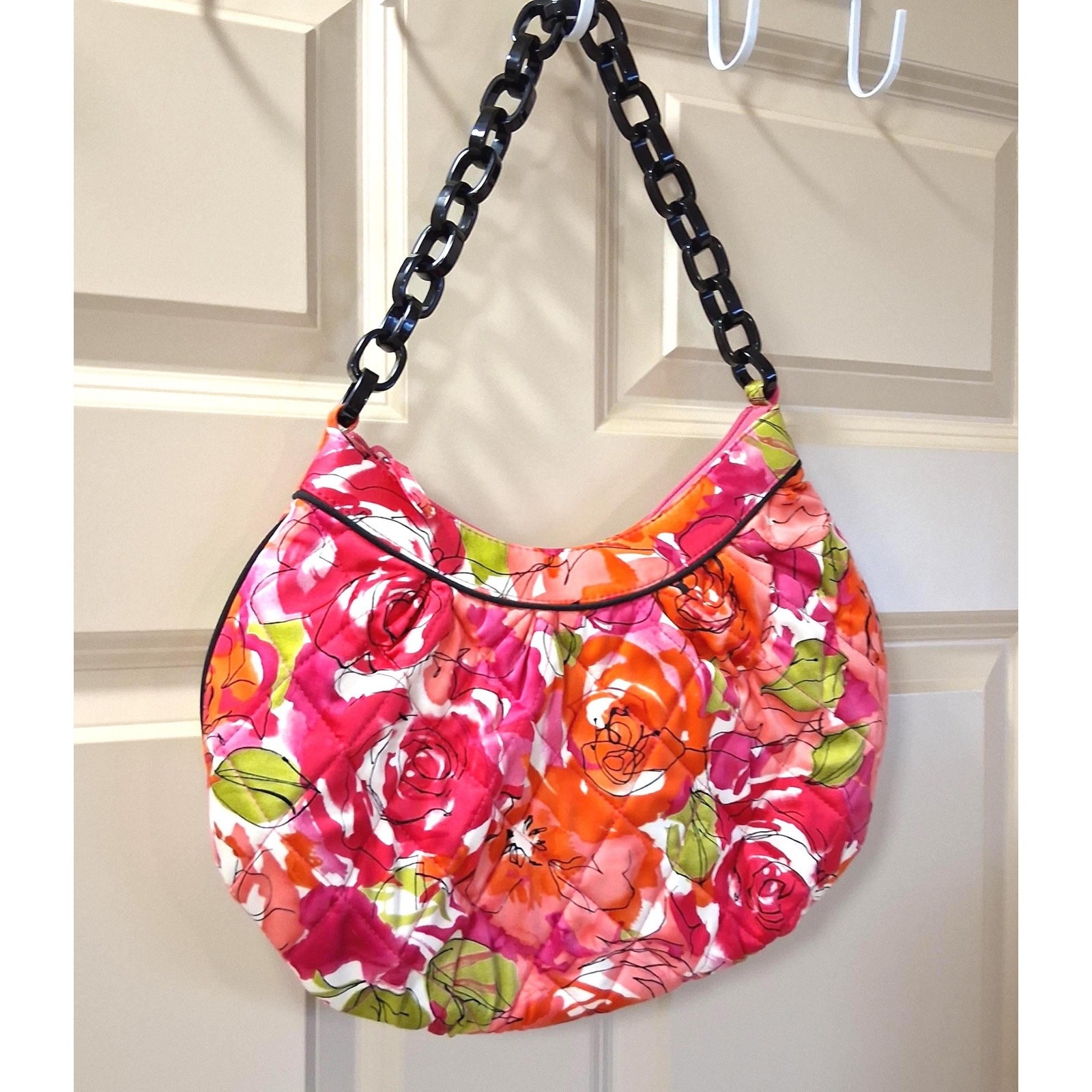 Vera Bradley “Vintage Rose” Eleanor Hobo Shoulder Bag