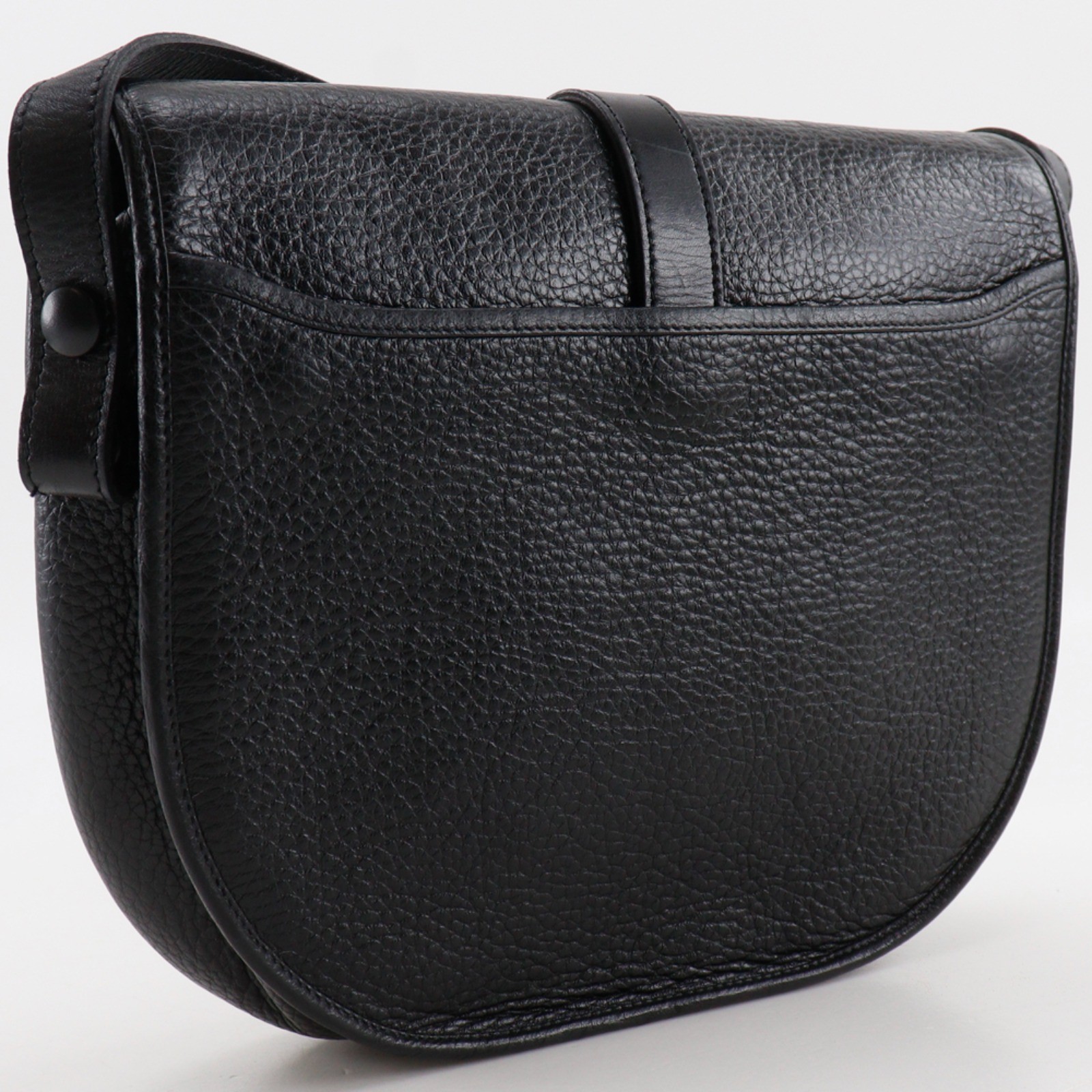 Dior CD logo Shoulder Bag vintage black Calfskin Women