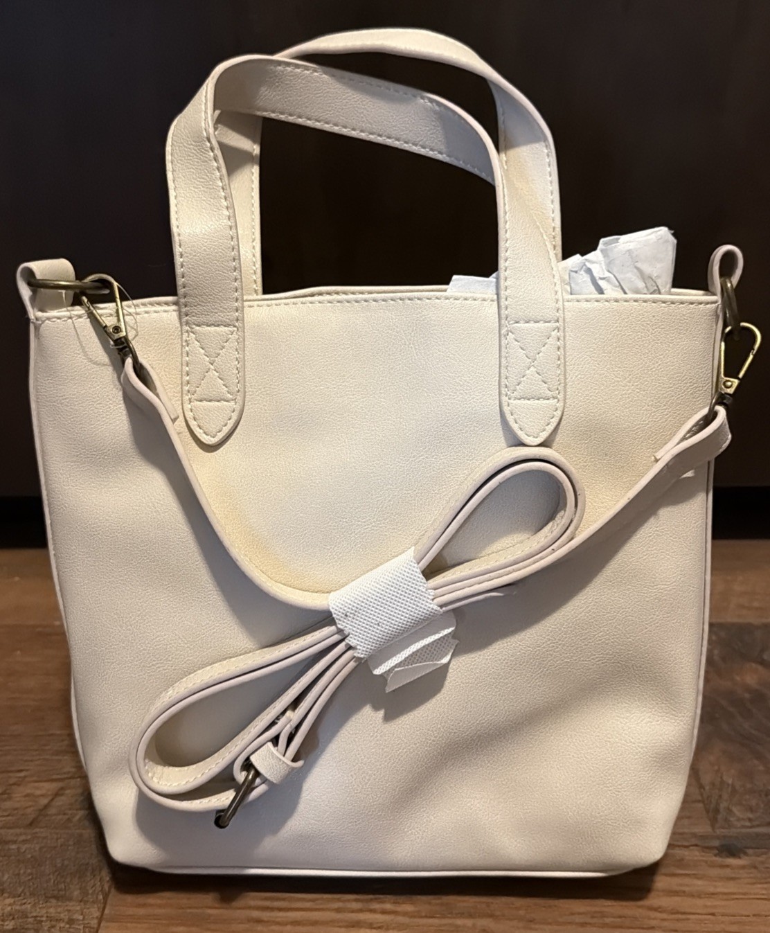 Frye & Co Beige Mini shopper Tote Bag Purse Top Handle