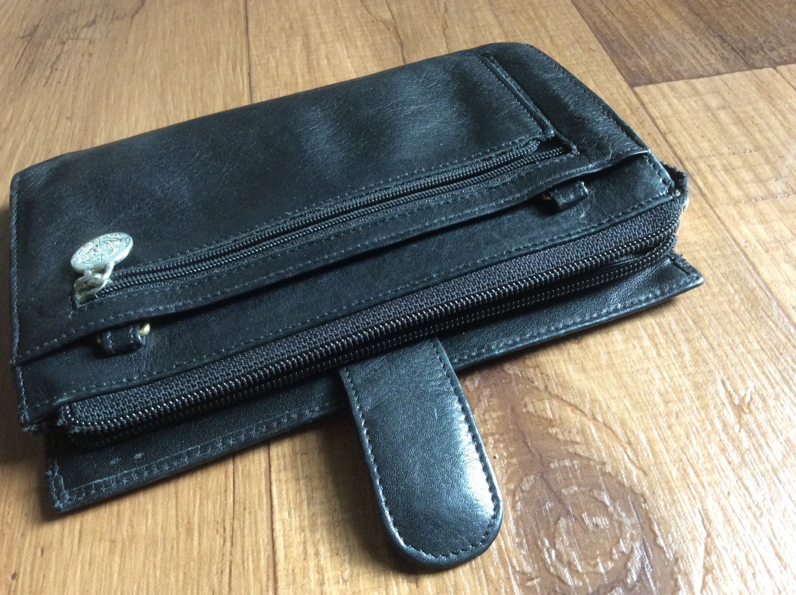 Private Stock leather Wallet Shafmaster ID holder black organizer cards slot
