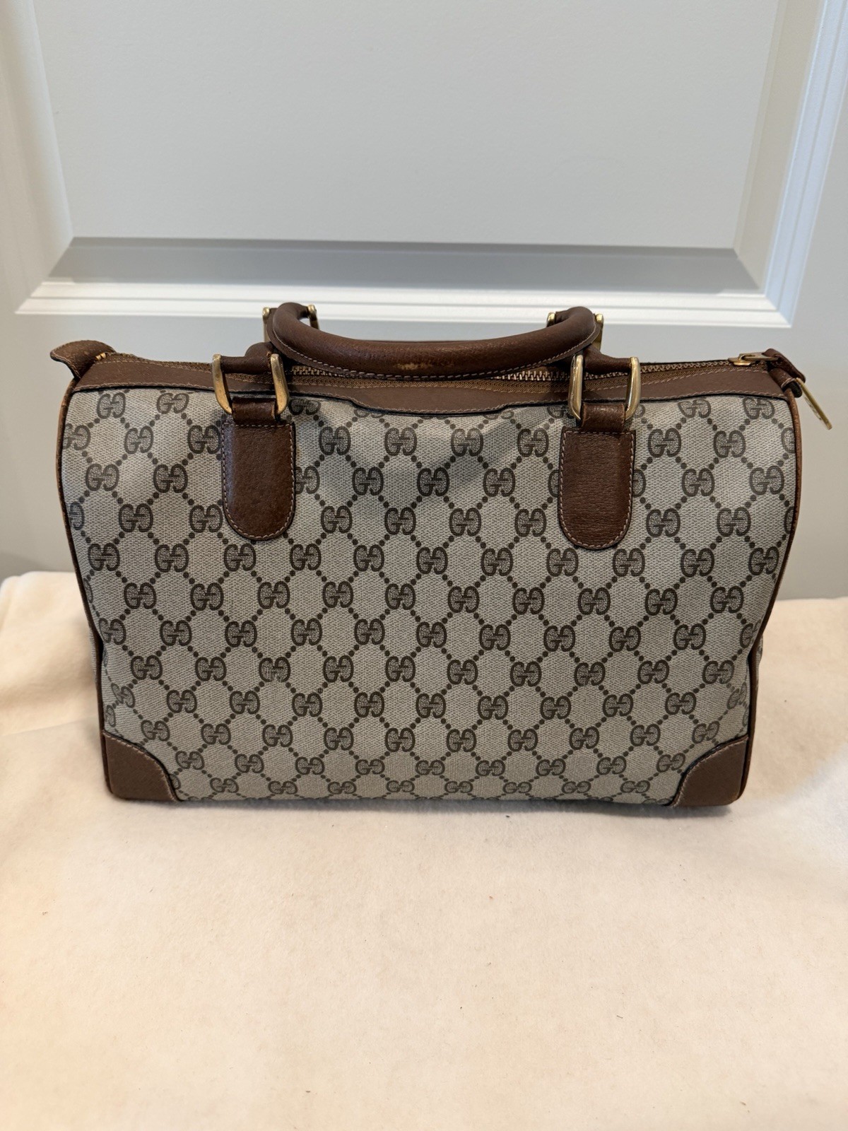 Vintage (1970s- early 80s) Gucci GG Monogram Supreme Boston Bag