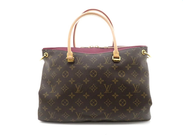 Louis Vuitton Monogram Palas Bag M40906 Handbag Monogram Canvas Brown #DB310