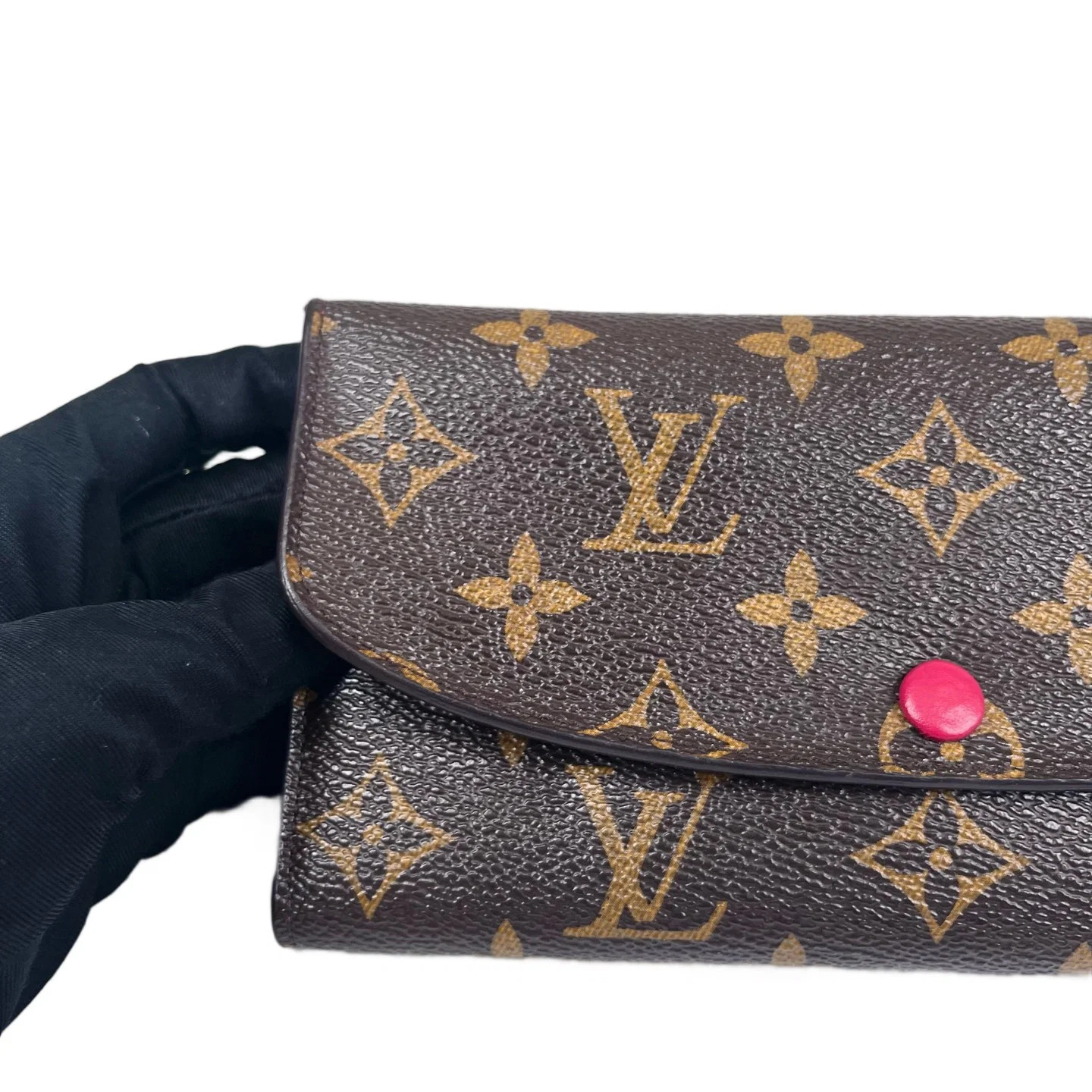 Louis Vuitton Emilie Wallet Brown Red Monogram (dh071726d3r)