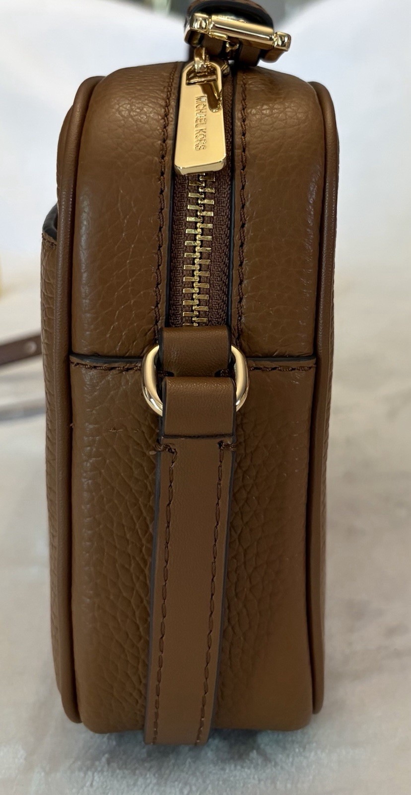 Michael Kors Jet Set Travel Large Camera Crossbody Bag Luggage Leather NWT