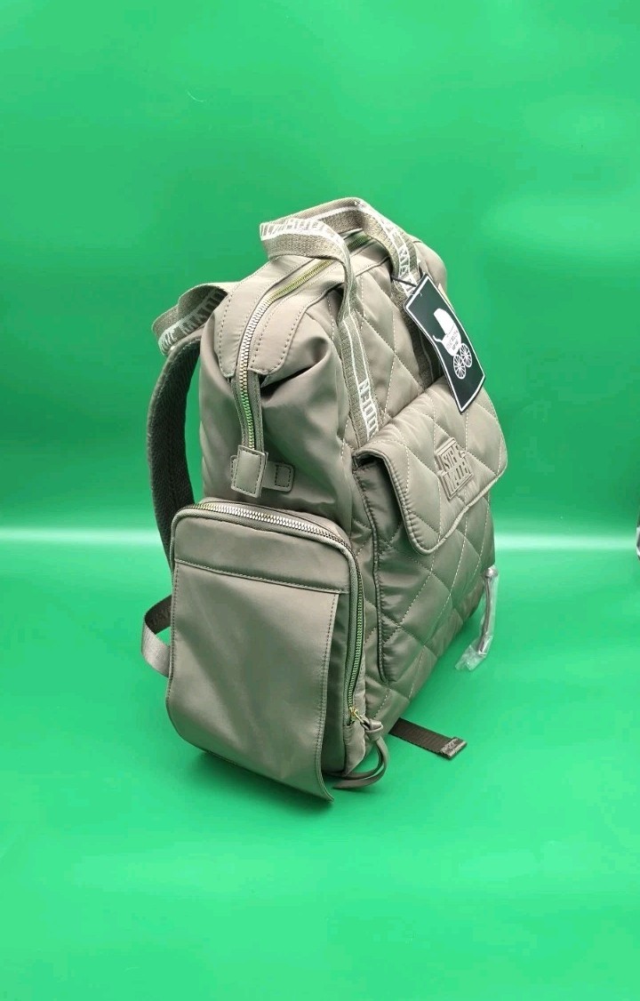 Steve Madden Baby Bag Olive Green Backpack Model DD382315 NEW