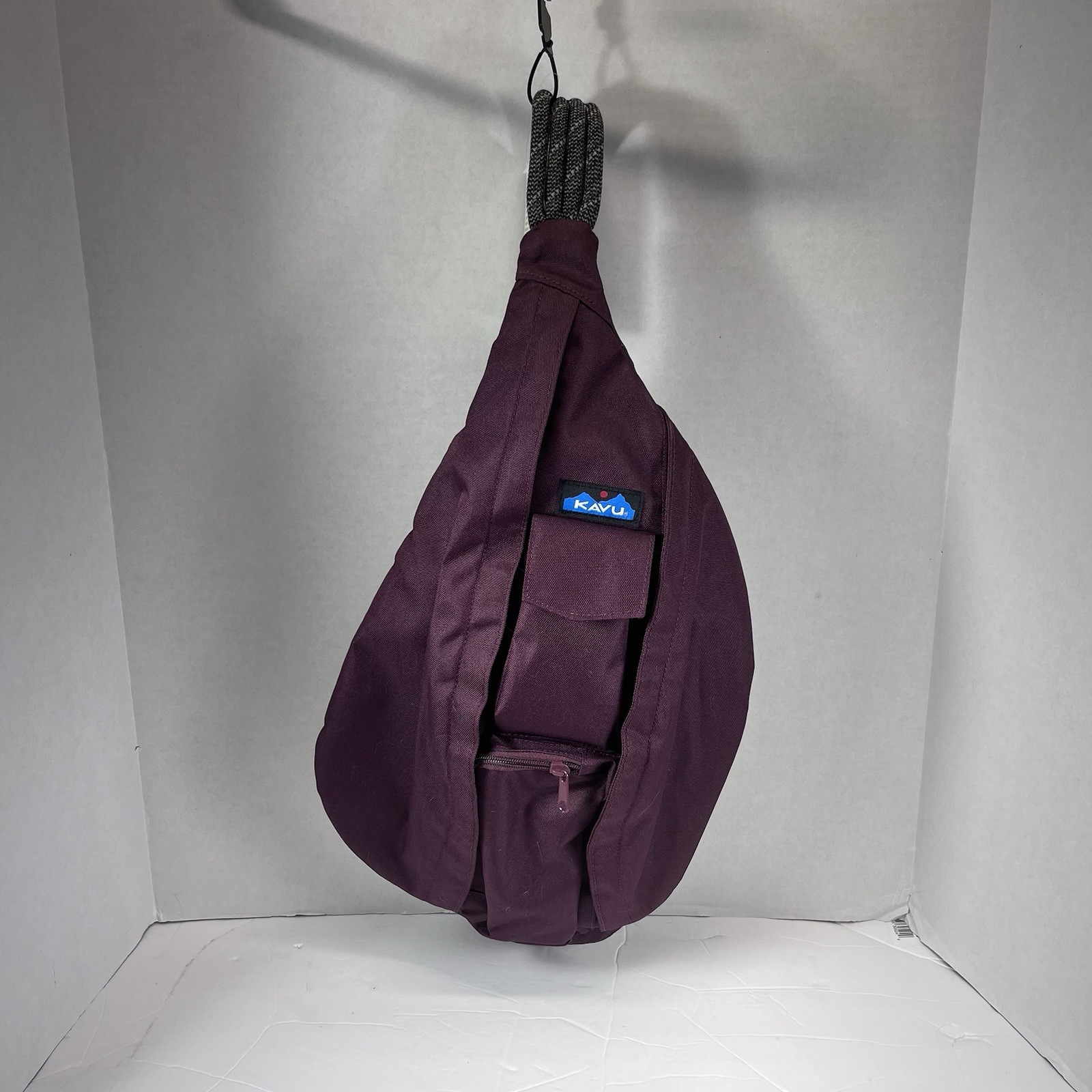 KAVU Rope Sling Bag Plum Purple Crossbody Backpack Adjustable Outdoor Travel