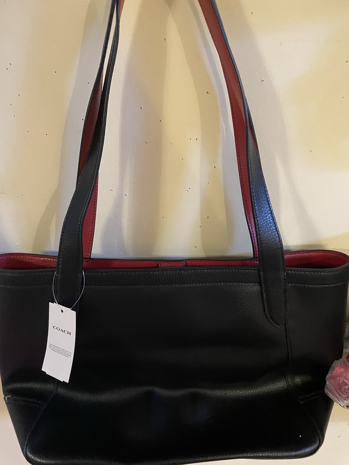 Coach Ombre Embossed Horse and Carriage Leather Tote Black Multi NWT Womens