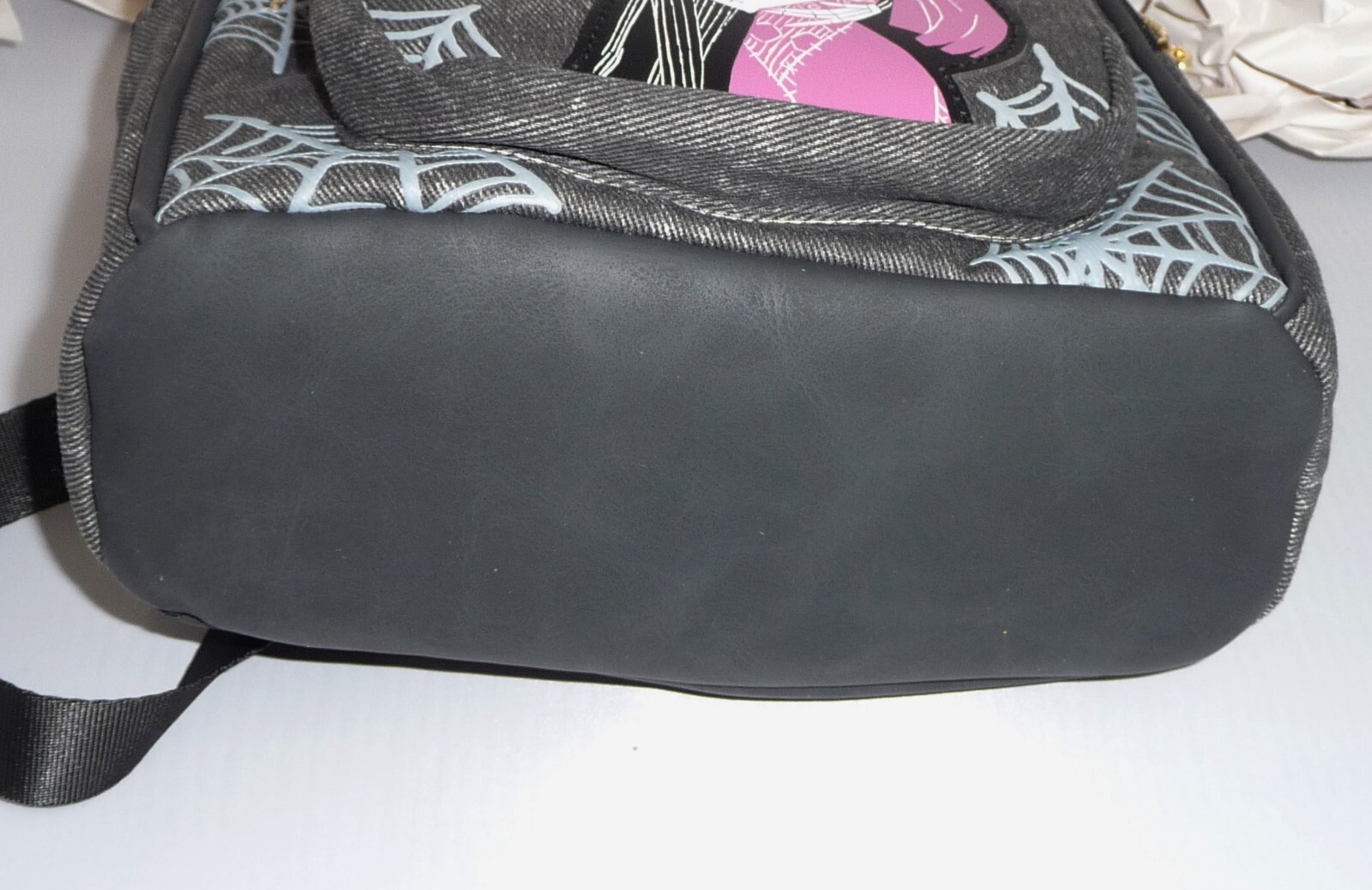 Nightmare Before Christmas Jack & Sally 9.6″ Gray Backpack New with Tagss