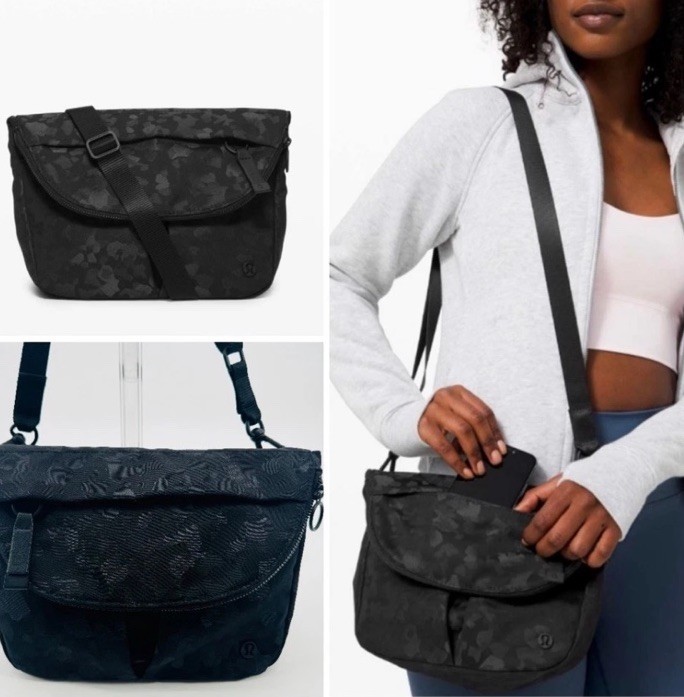 Lululemon All Night Festival Bag *5L Fragment Camo Jacquard Black Deep Coal