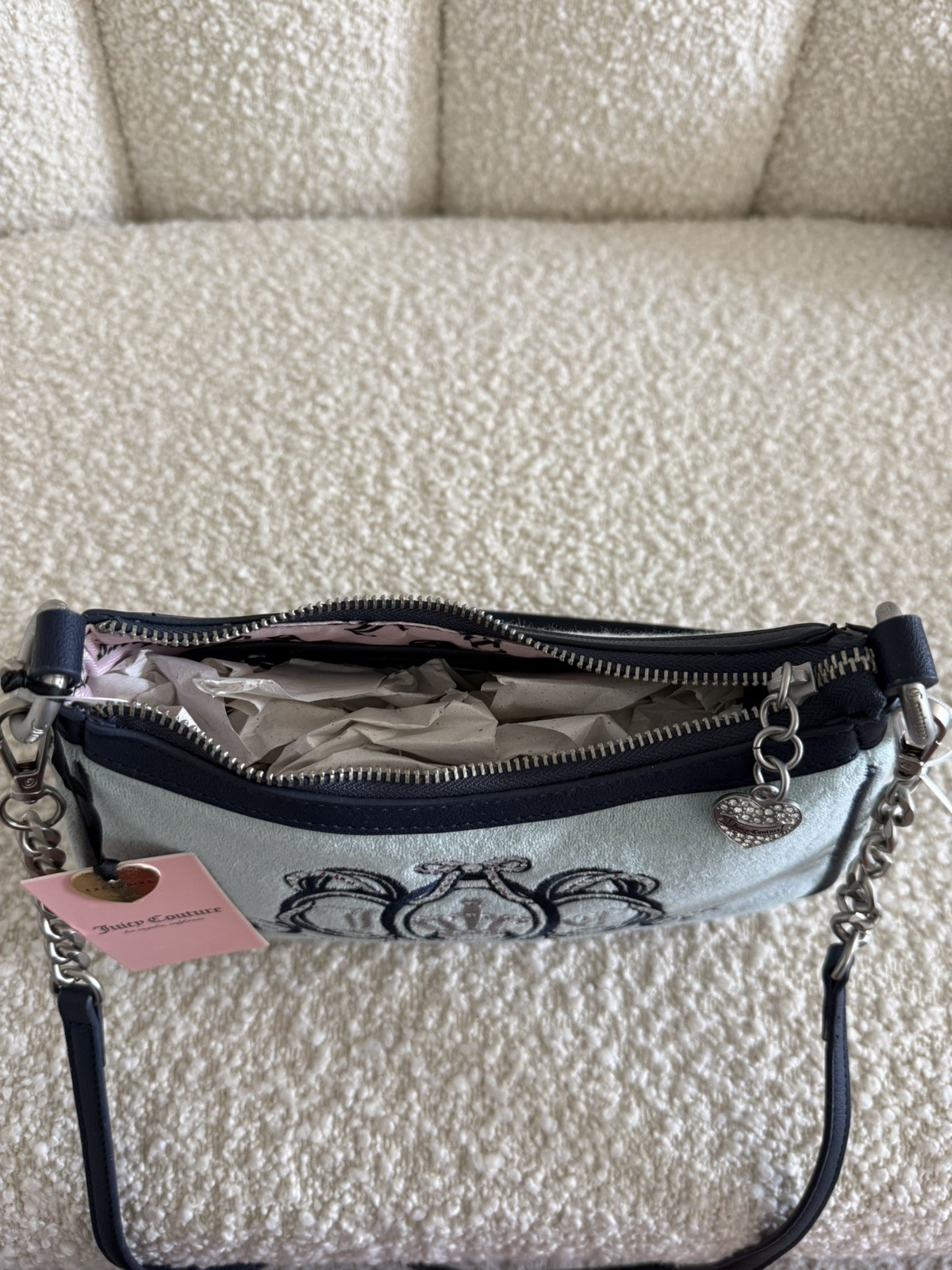 NWT Juicy Couture Royal Turquoise Shoulder Bag Crossbody