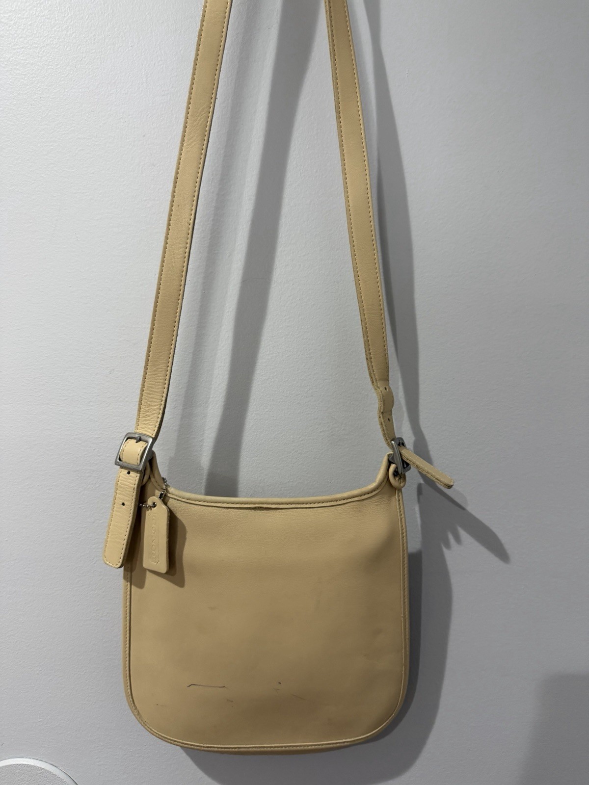 COACH Old Coach shoulder bag leather Tan Sand 9135 vintage F