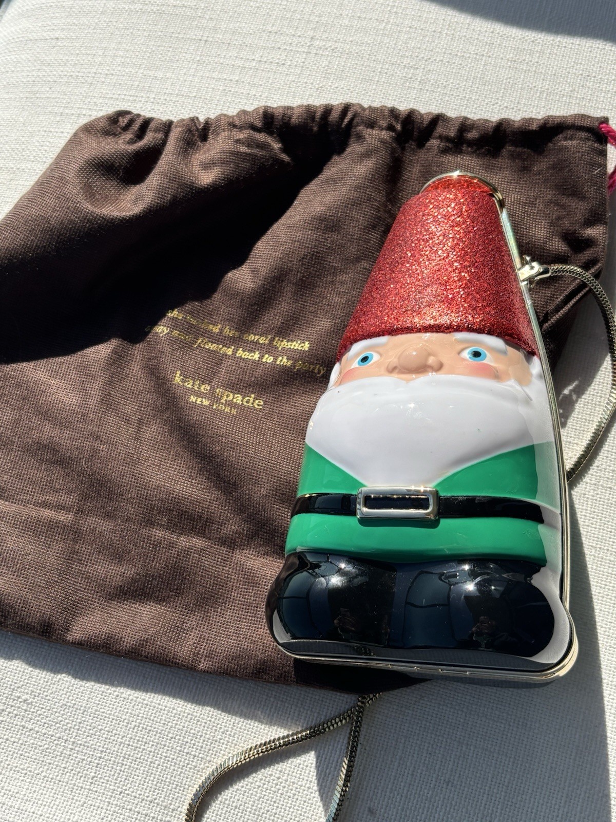 Kate Spade Blaze a Trail Gnome Clutch Purse *Rare*