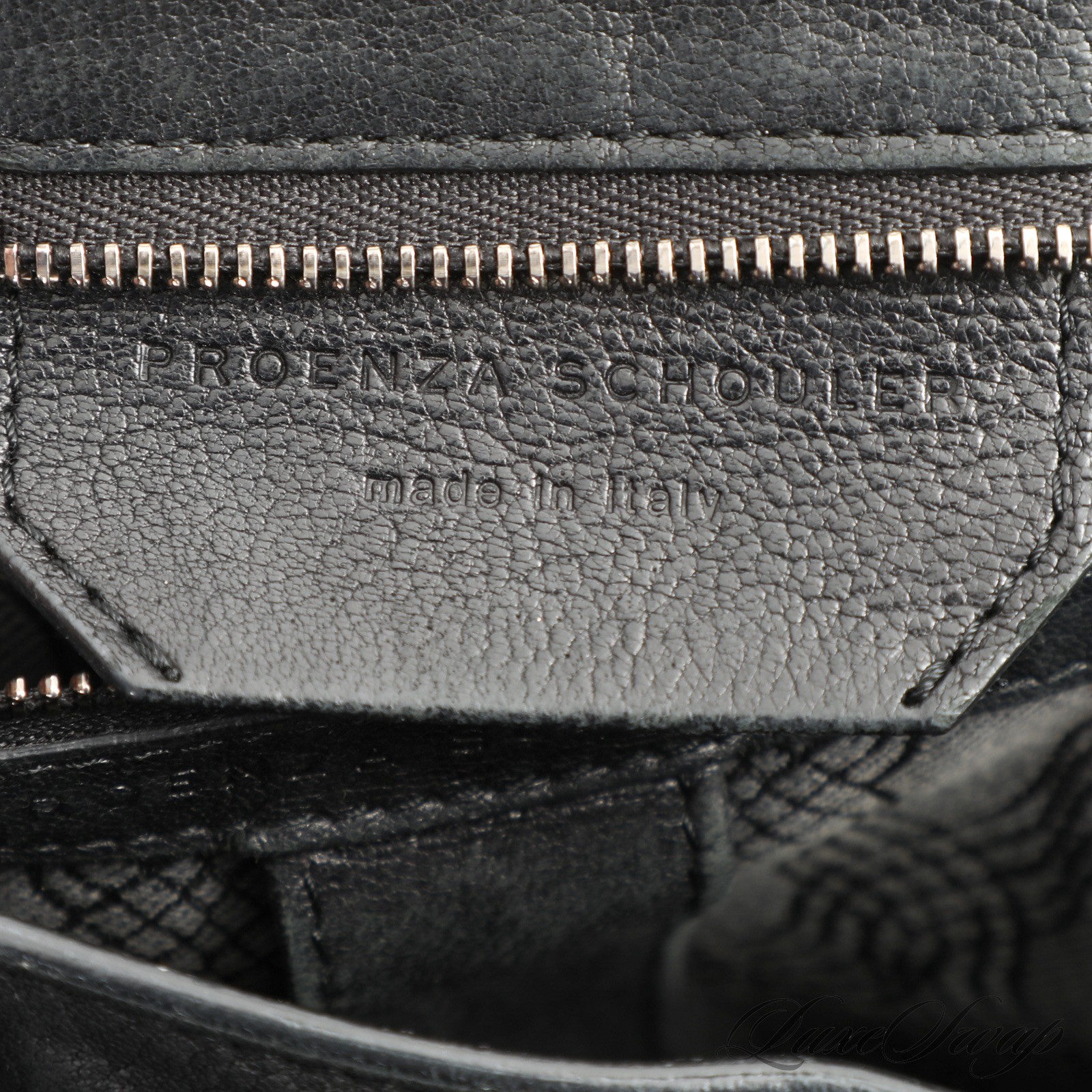 Proenza Schouler Made in Italy 007 PS1 Black Leather Buckled Satchel Bag #12D008