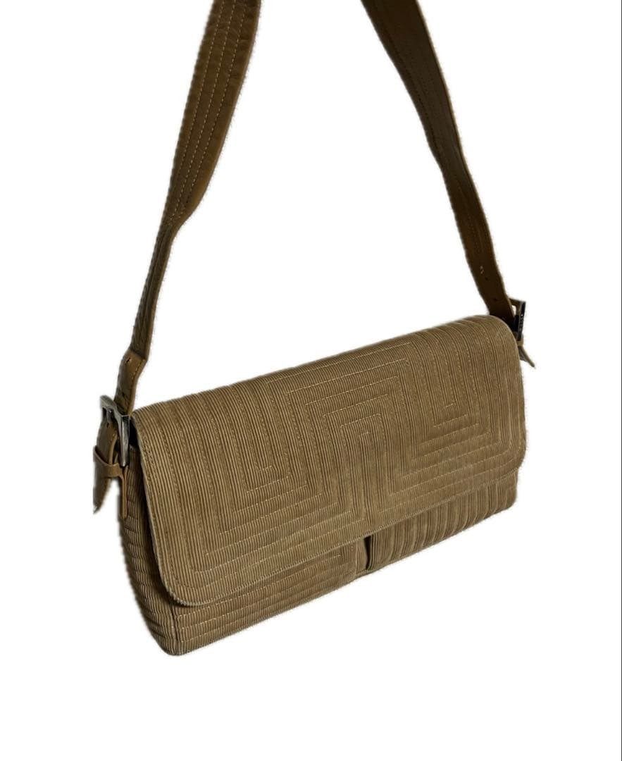 BALLY McBling grunge y2k shoulder bag corduroy 13a