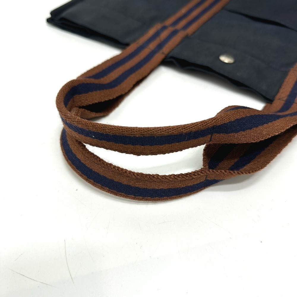 HERMES Fourre Tout GM Tote Bag Women Handbag Navy Canvas Width 46cm Height 31cm