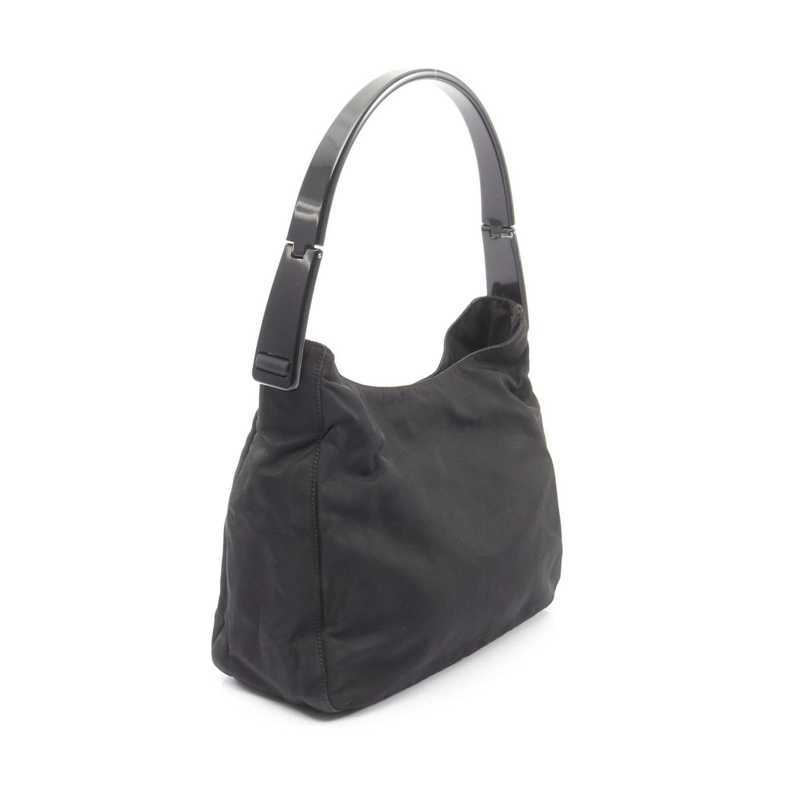 Prada Nylon Shoulder Bag Black 27.5cm x 22.5cm x 11cm Used