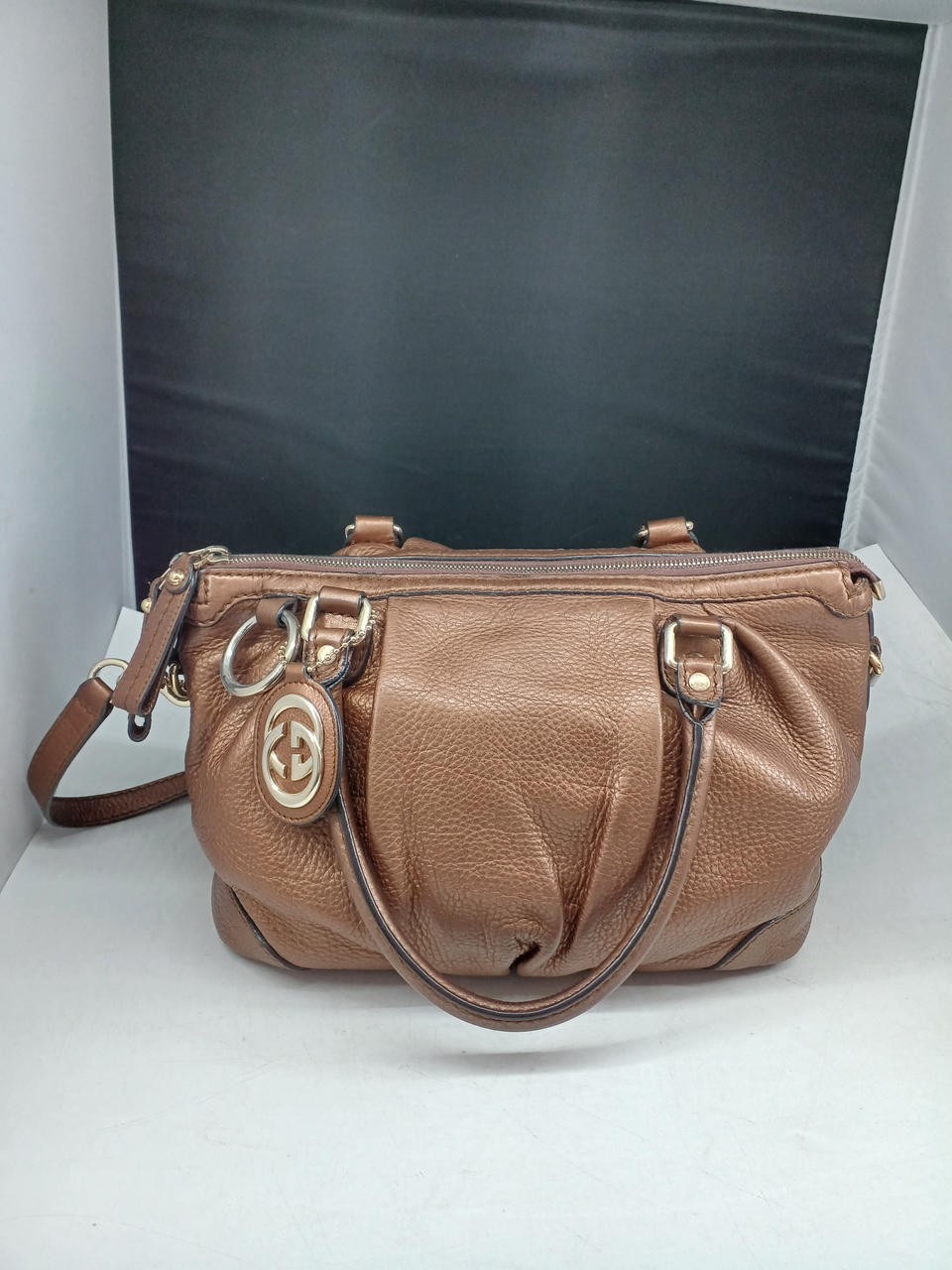 GUCCI Shoulder Bag Brown 15.3 inch