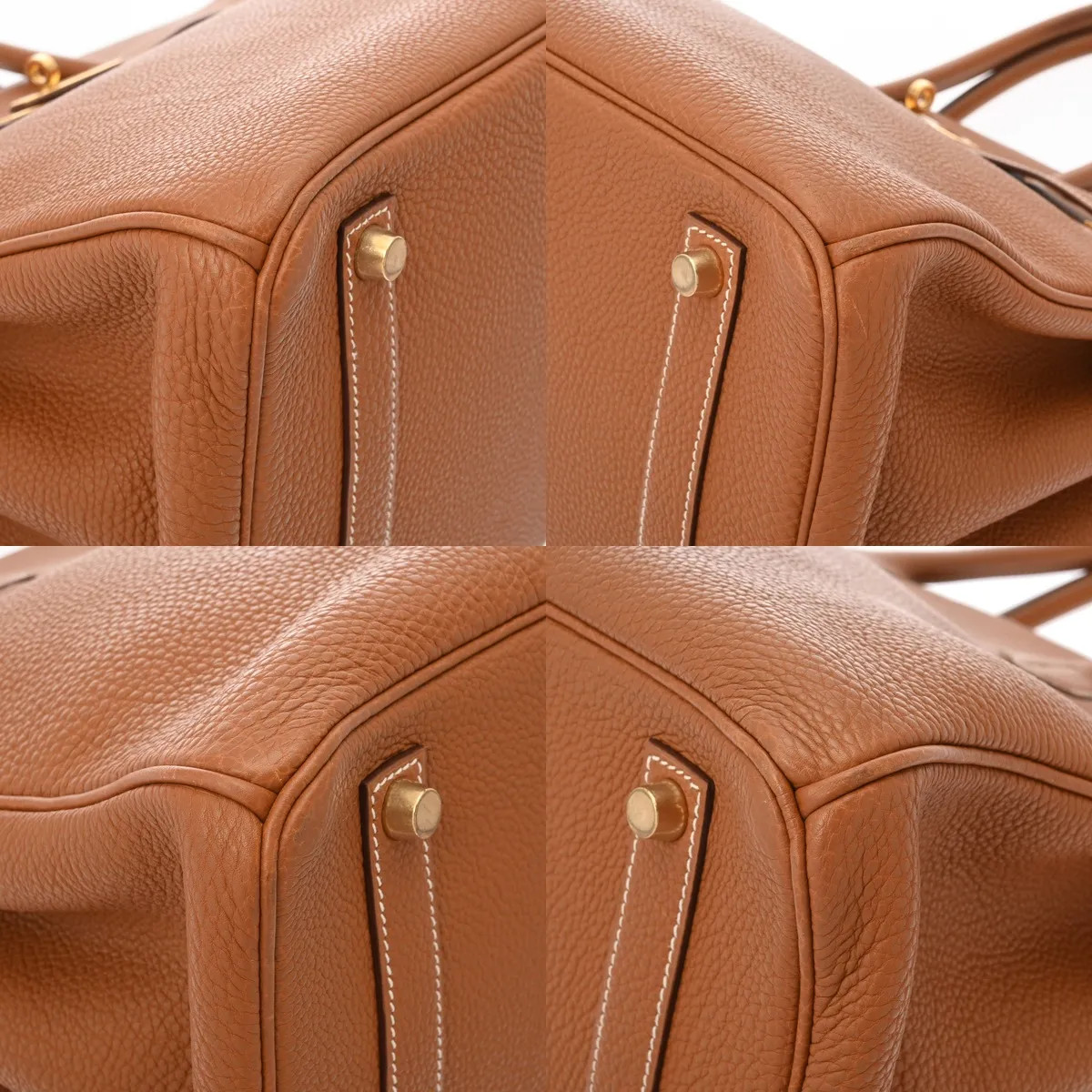 Hermes Birkin 35 Handbag Togo Leather Gold #WB5562