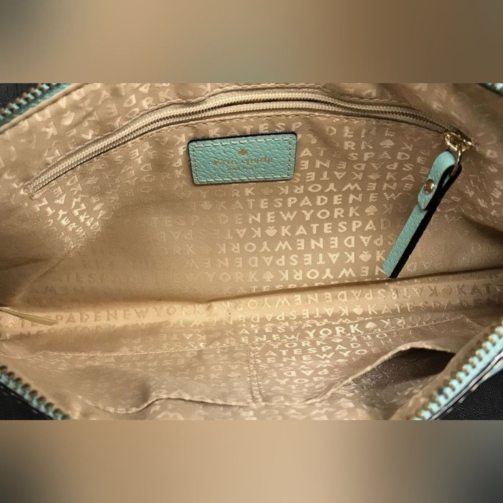 Kate Spade Designer Wellesley Byrd Robin Egg Blue Shoulder Bag Clutch Purse