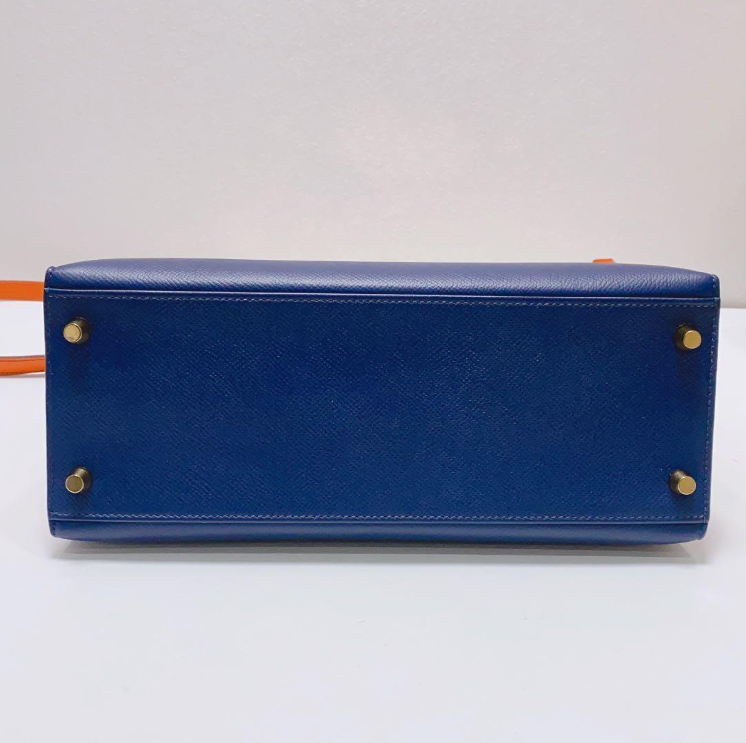 Knicks Champs Inspo Collection Hermes HSS Bleu Electrique/Orange Epsom Kelly 28
