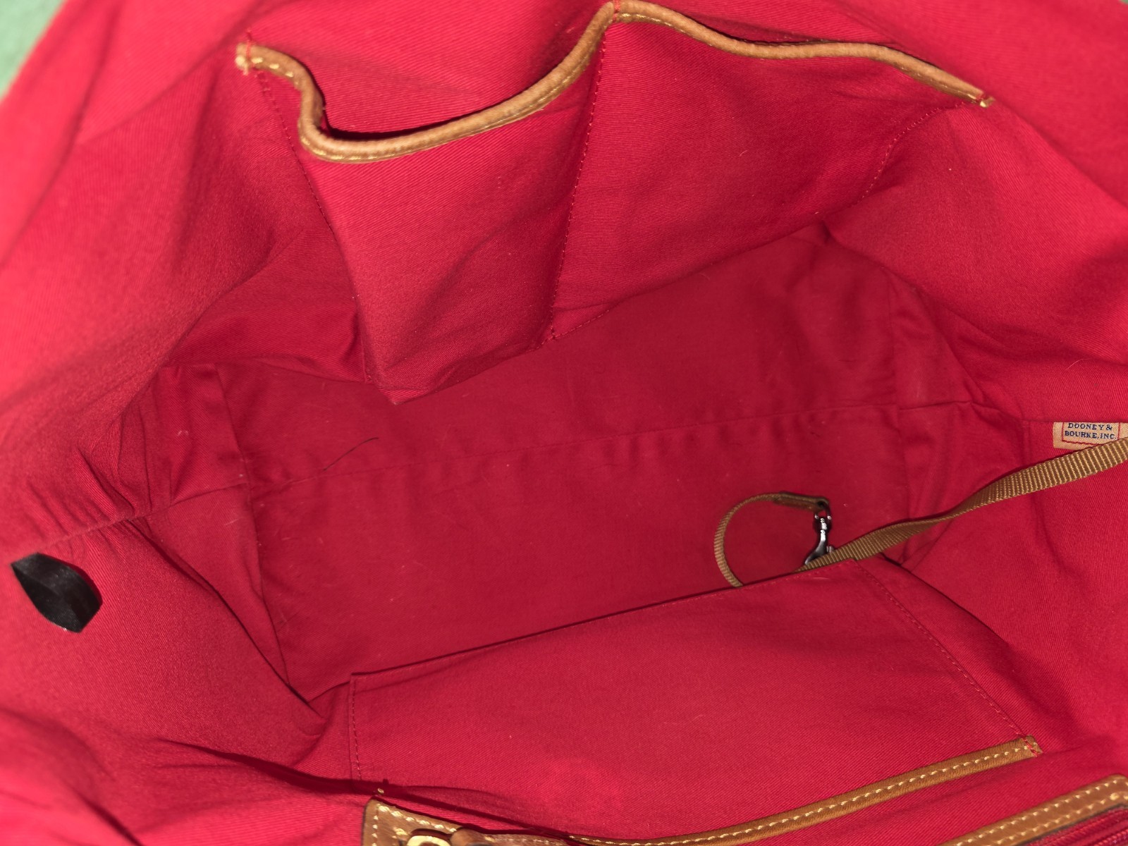 Dooney Bourke Natural Brown Florentine Leather Ashton Tote Shoulder Bag Rustic