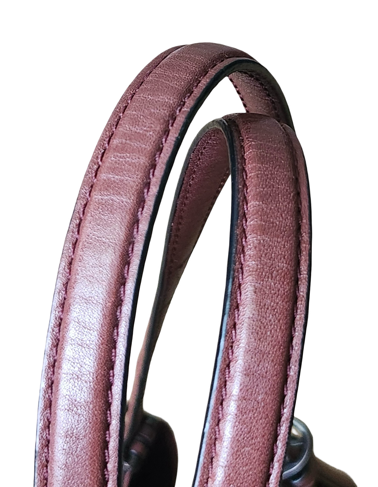 COACH MADISON CARLYLE LEATHER GROMMET SHOULDER BAG BRICK RED MAHOGANY #32401