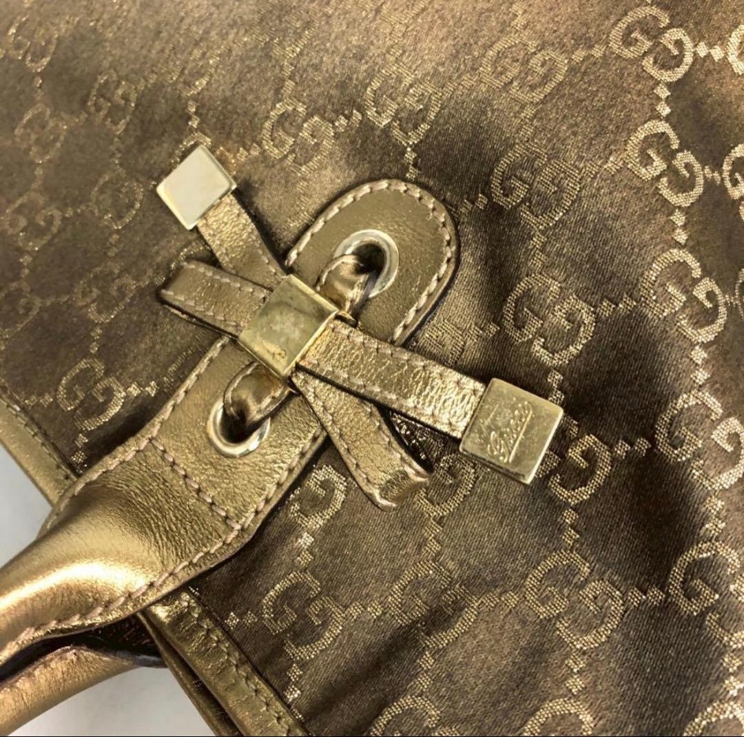 GUCCI GG Canvas Handbag Women Auth 12.20 x 9.25 x 3.93inch