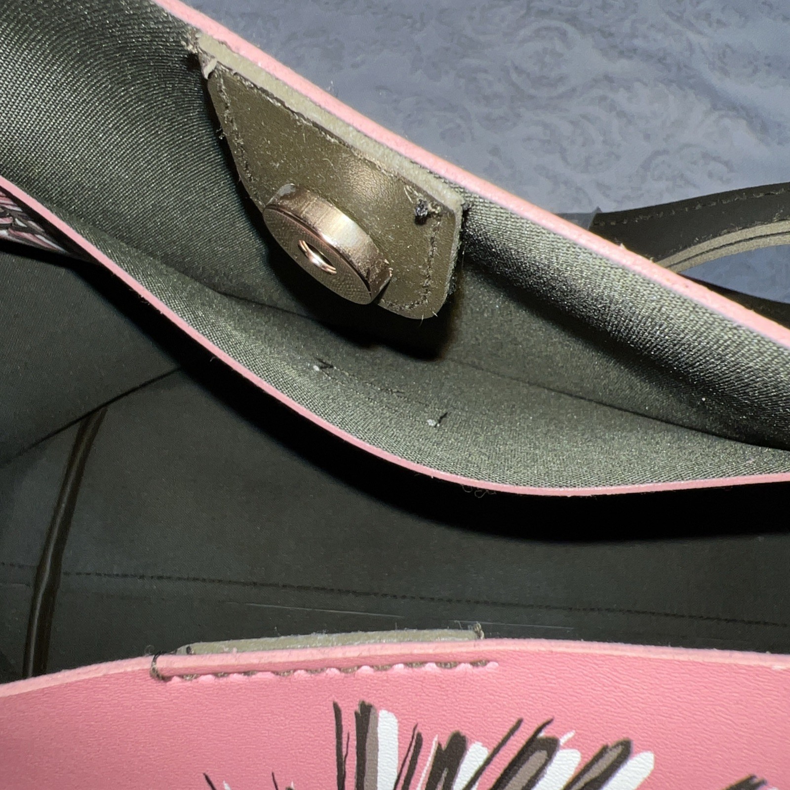 A New Day Open Top Tote Handbag – Pink Palm Print VT6049a Target, New with Tags