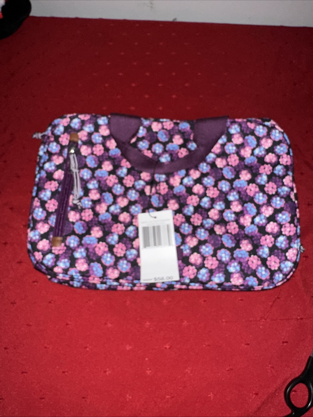 VERA BRADLEY Lighten Up Travel Organizer ~ Berry Burst ~ NWT MSRP $58
