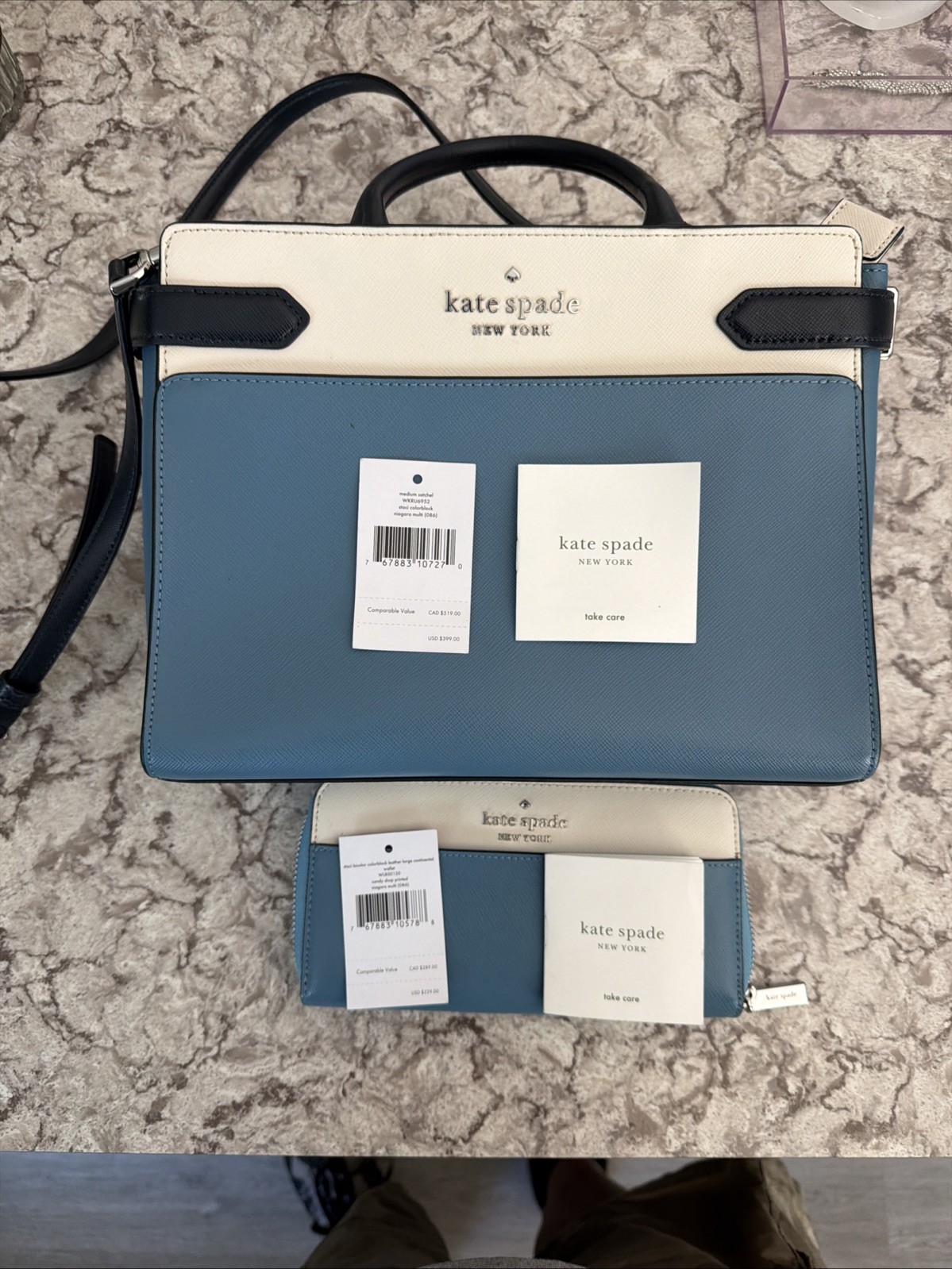 Kate Spade Medium Satchel And Matching Wallet