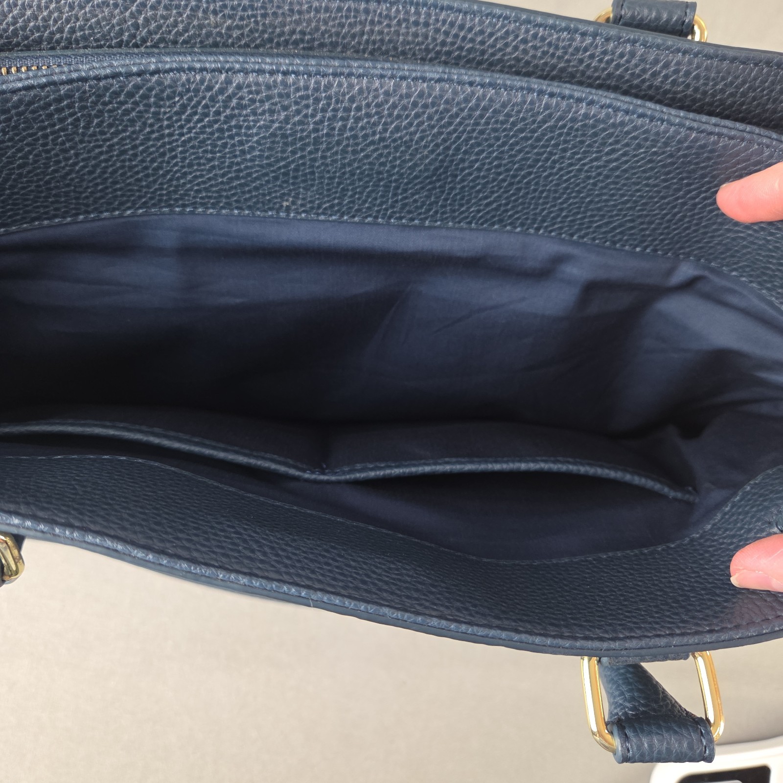 Tactica Elegant Protection Conceal Carry Purse Navy Shoulder Ambidextrous Hand
