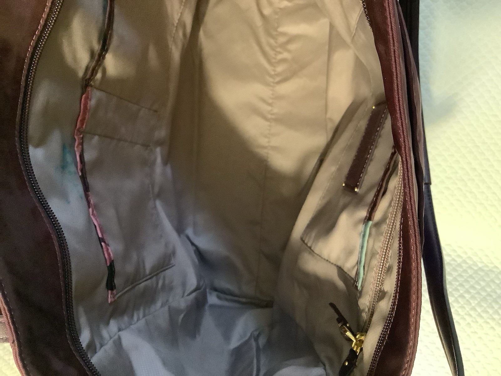 TUMI Voyageur LARGE Travel Tote Bag Purple