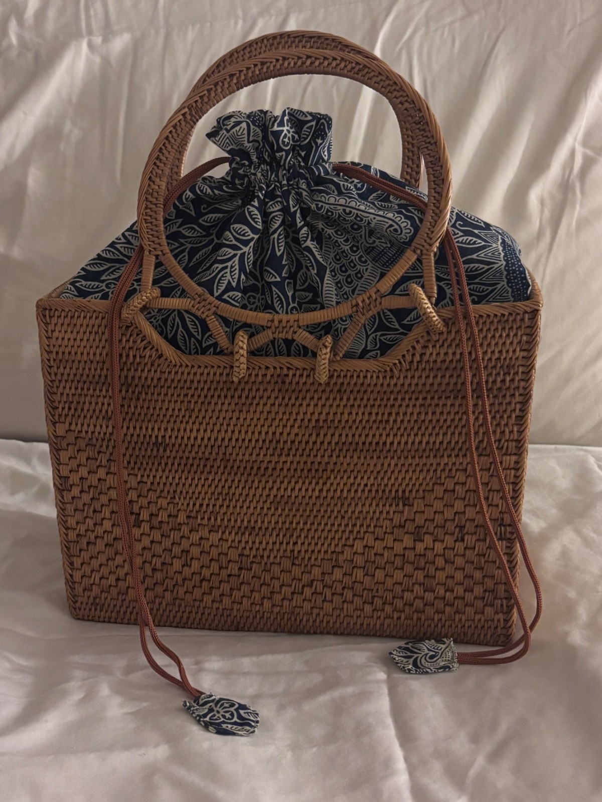 Ganapati Crafts Co. Bali Hailey Rattan Handbag