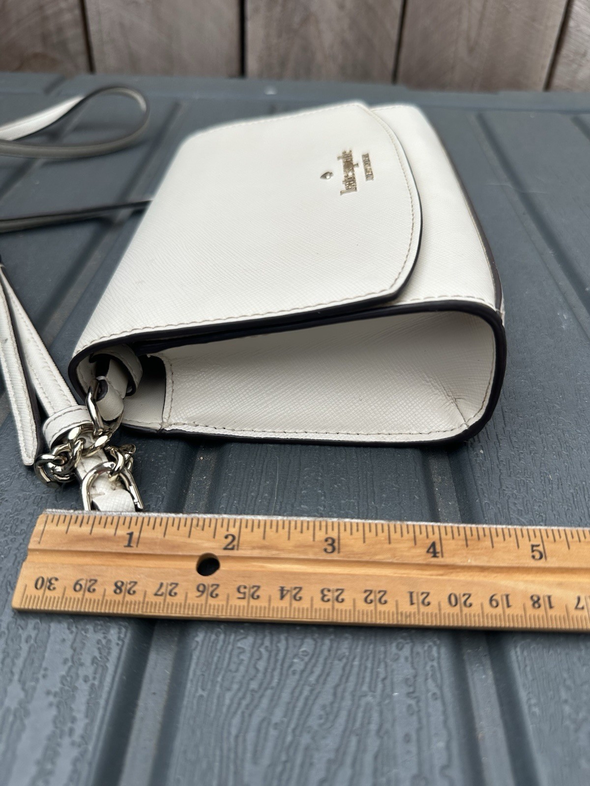 Kate Spade Carson Convertible Crossbody Handbag Cream White Magnetic Closure