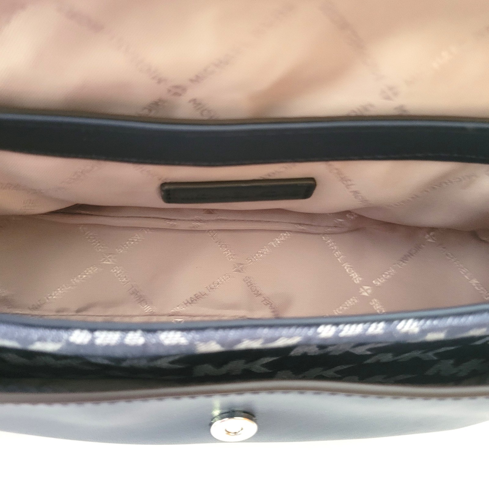Michael Kors Jet Set Travel Small Flap Crossbody Tech Attachment MK Denim