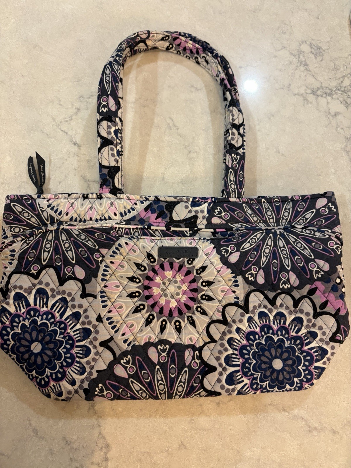 Excellent Condition Spring Vera Bradley Retired Mimosa Medallion Mandy Bag