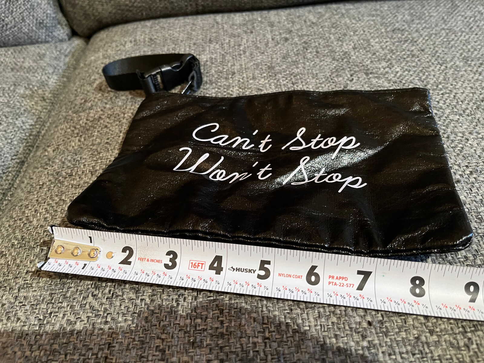 TwelveNYC Exclusive Can’t Stop Won’t Stop Metallic Duffel Bag + Zip Pouch