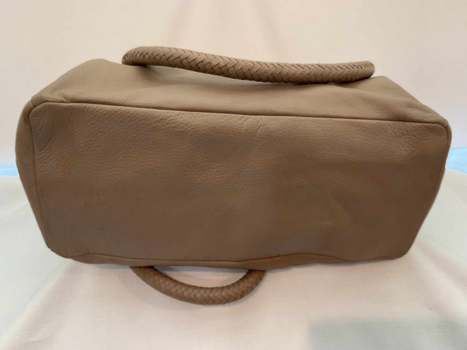 Cole Haan Leather Handbag Light Grey/ Taupe Excellent Condition