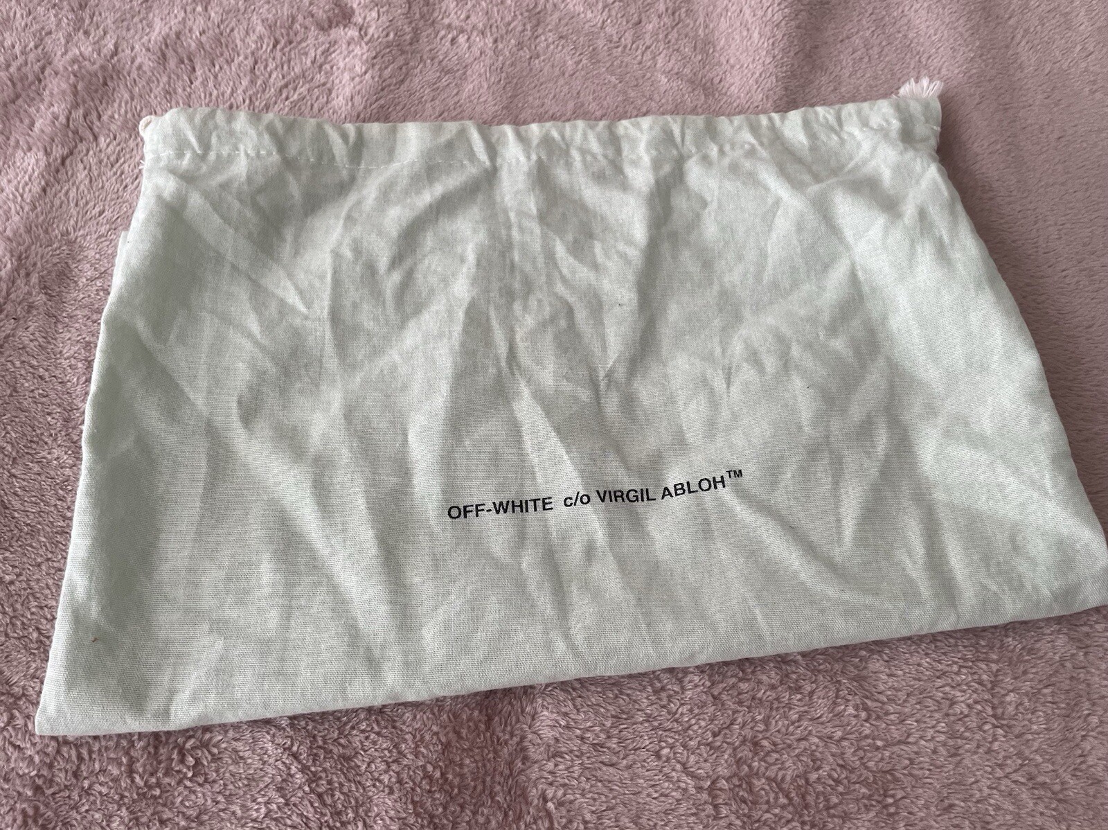 Virgil Abloh Off-White Suede Pink Jitney 2.8 Sprayed Ombré Bag. Rare