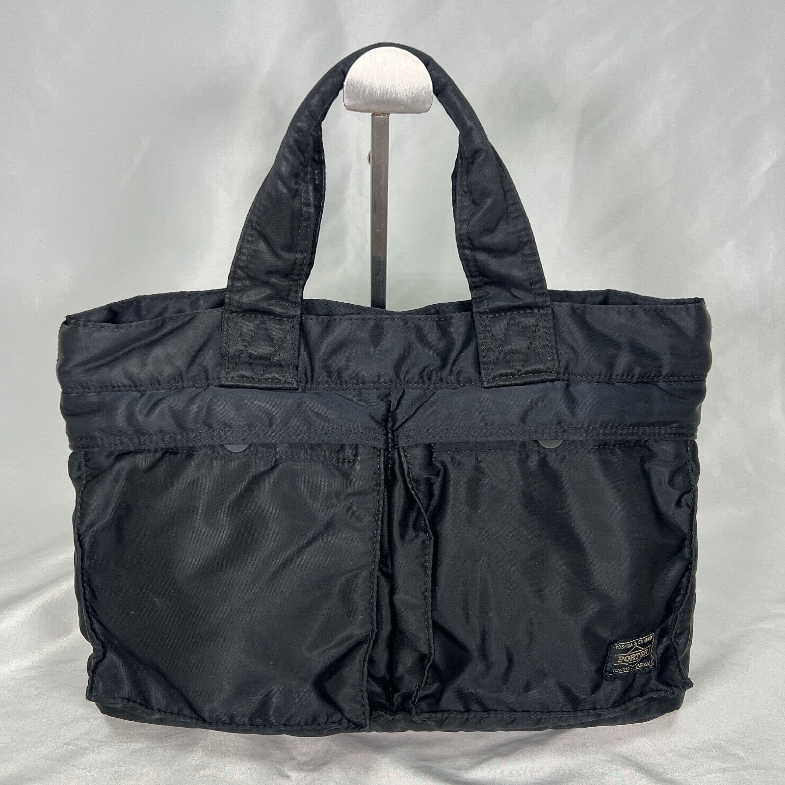 YOSHIDA PORTER TANKER Black MINI TOTO BAG Nylon unisex