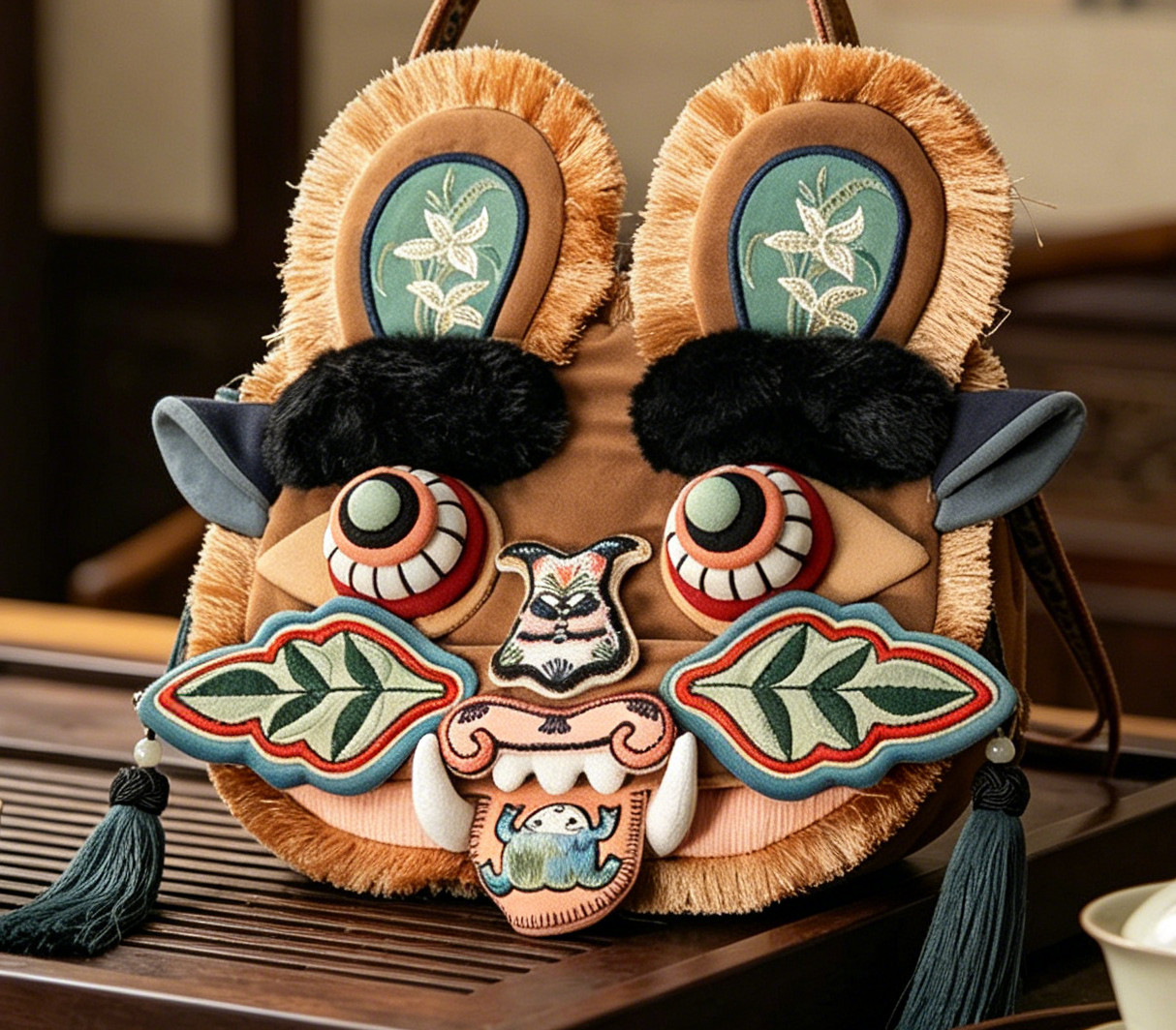 Handmade Tiger Head Crossbody Bag (Same as Musk’s Son)