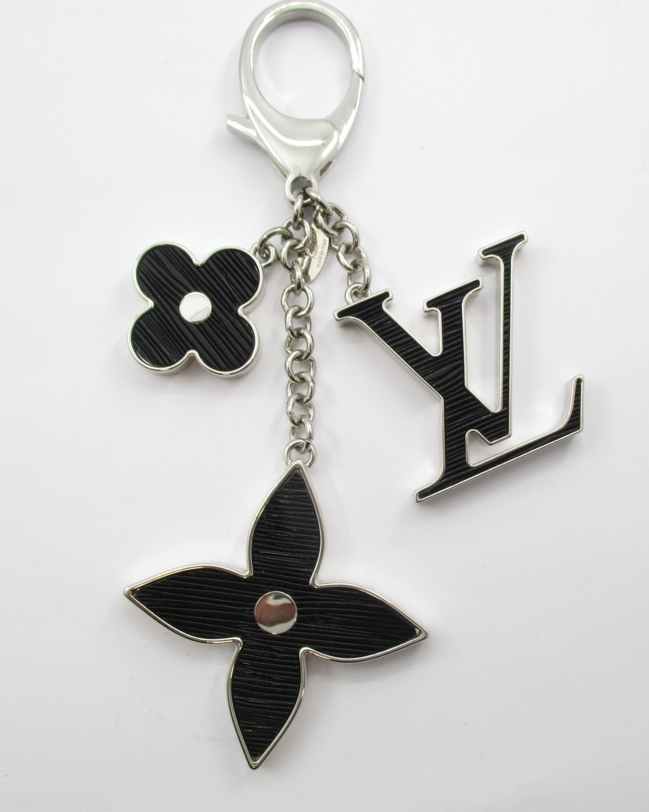 Louis Vuitton Monogram Signed Stainless Steel Key Chain No Box