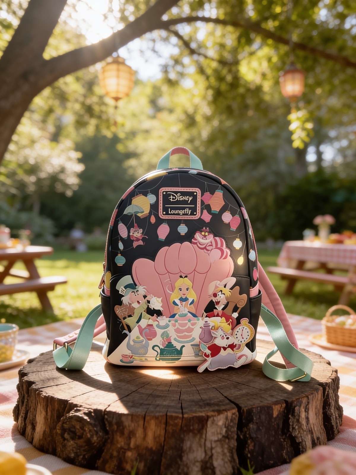 Loungefly Disney Alice in Wonderland Tea Party mini backpack