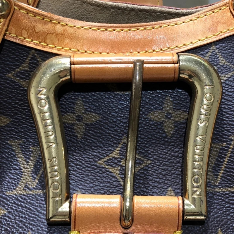 LOUIS VUITTON Teddy PM Brown Canvas Handbag M92399 #OKB3707