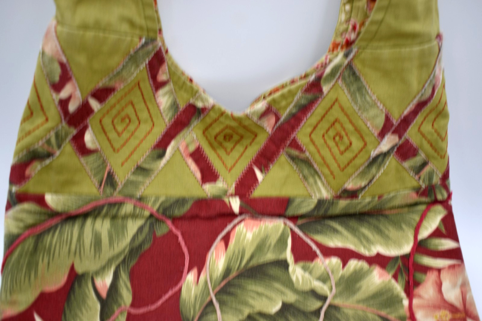 Artisan Made Boho Sling Bag Floral Embroider Hippie Shoulder Bag Tote Hibiscus