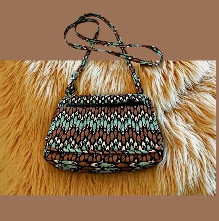 Crossbody Shoulder Bag Vera Bradley Sierra Streams Pattern