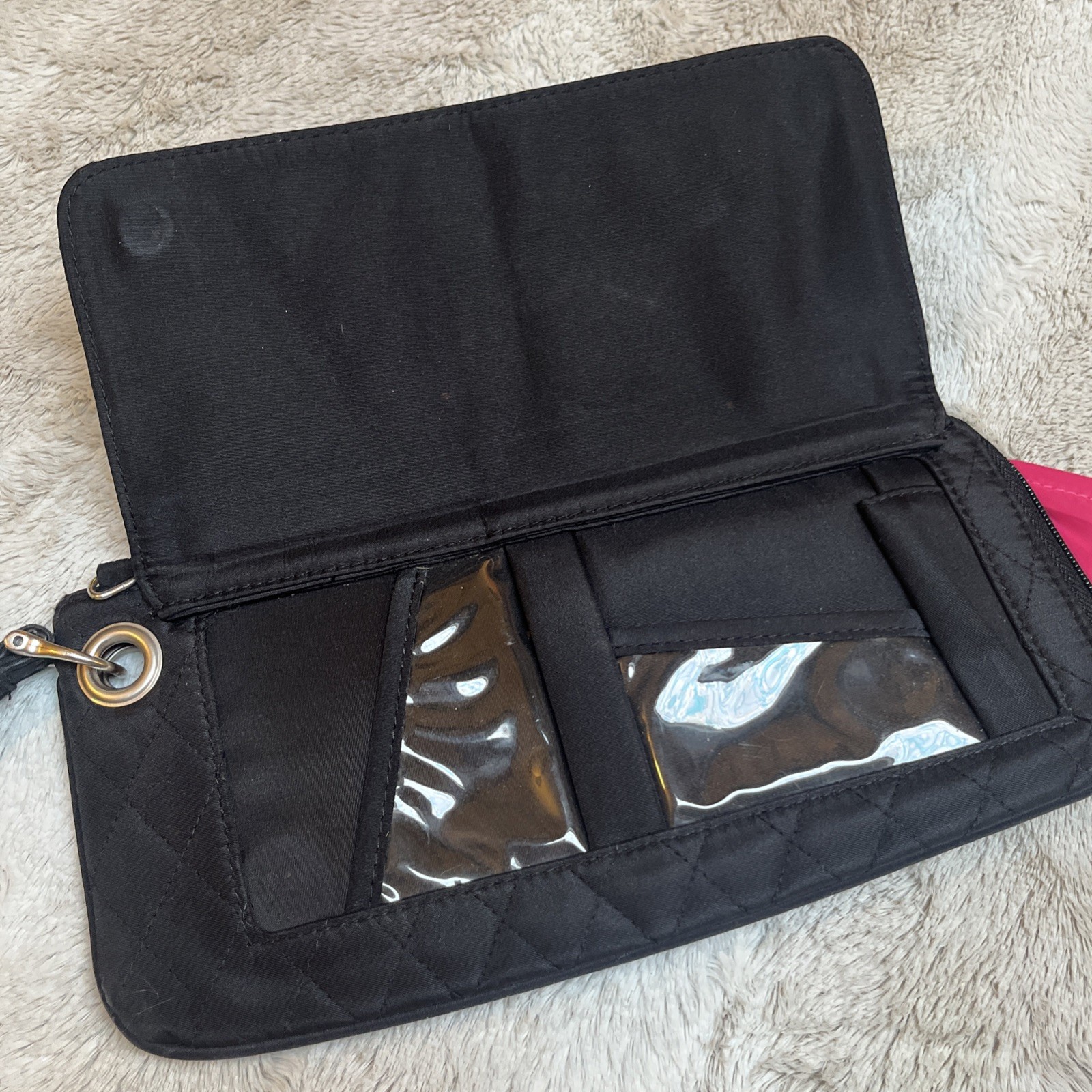 Travelon Convertible Document Card Wallet Wristlet Safe T Bag Black RFID