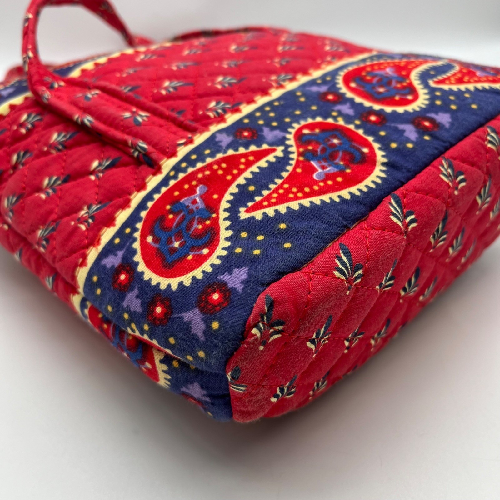 Unbranded Red Cotton Paisley Shoulder Bag